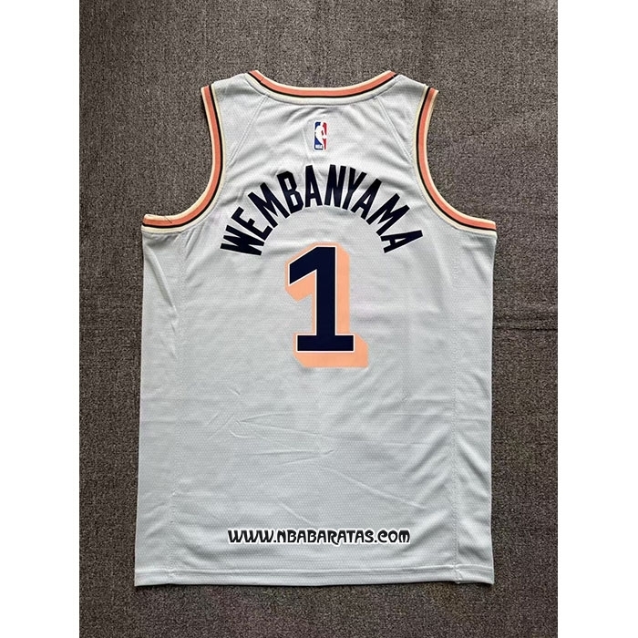 Camiseta San Antonio Spurs Victor Wembanyama #1 Ciudad 2024-25 Verde